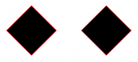 zwei Rhomben